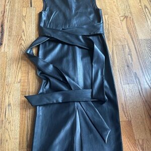 Modern Citizen Black Faux Leather Dress